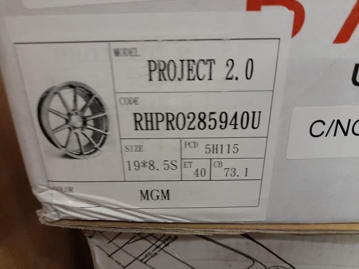 Barracuda project 2.0 nieuw 5x115 19 inch