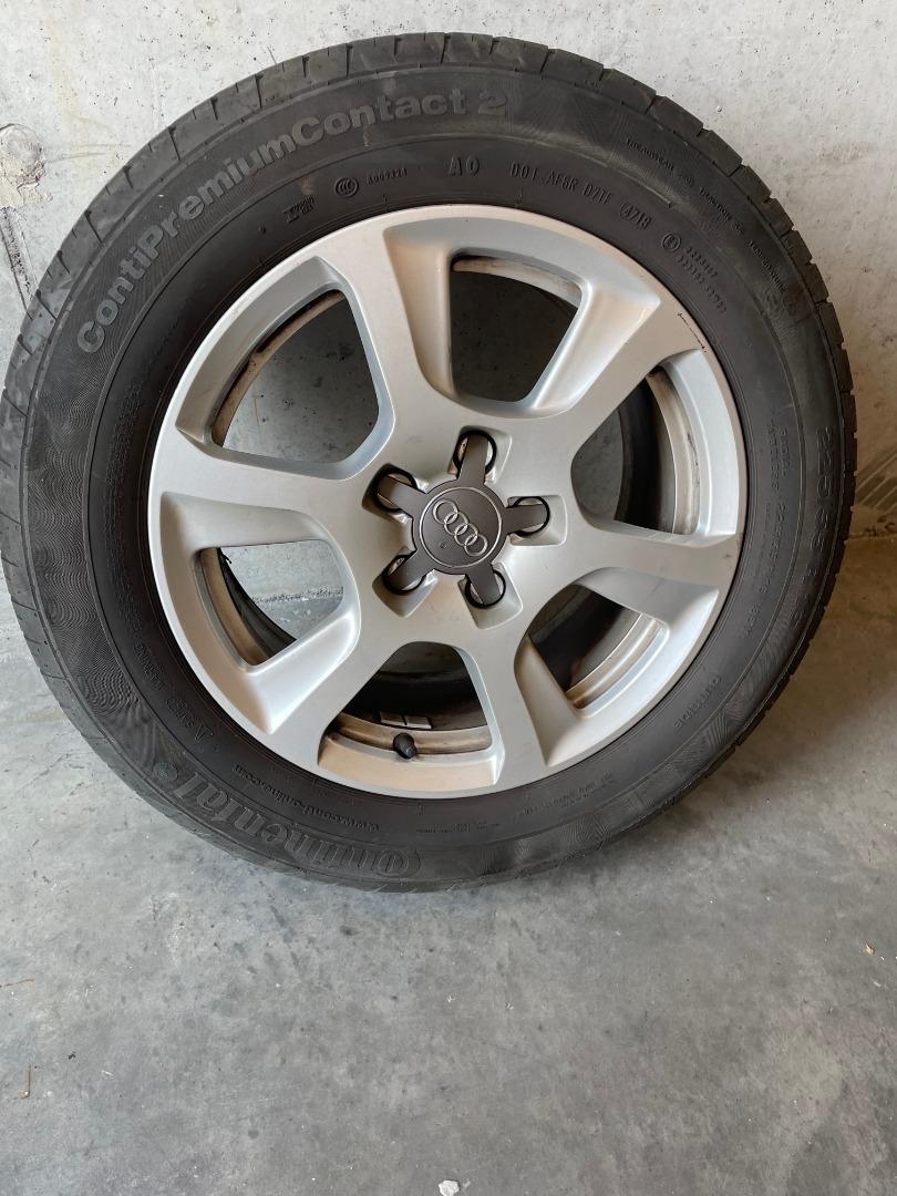 AUDI velgen met zomerbanden