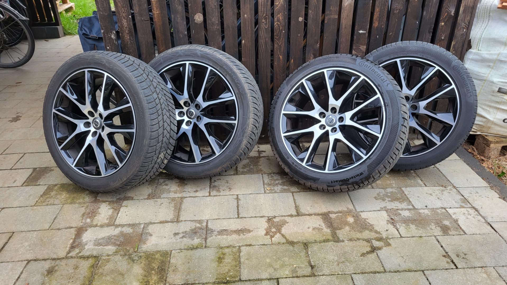 volvo aluminium velgenset Matt Black Diamond Cut 
