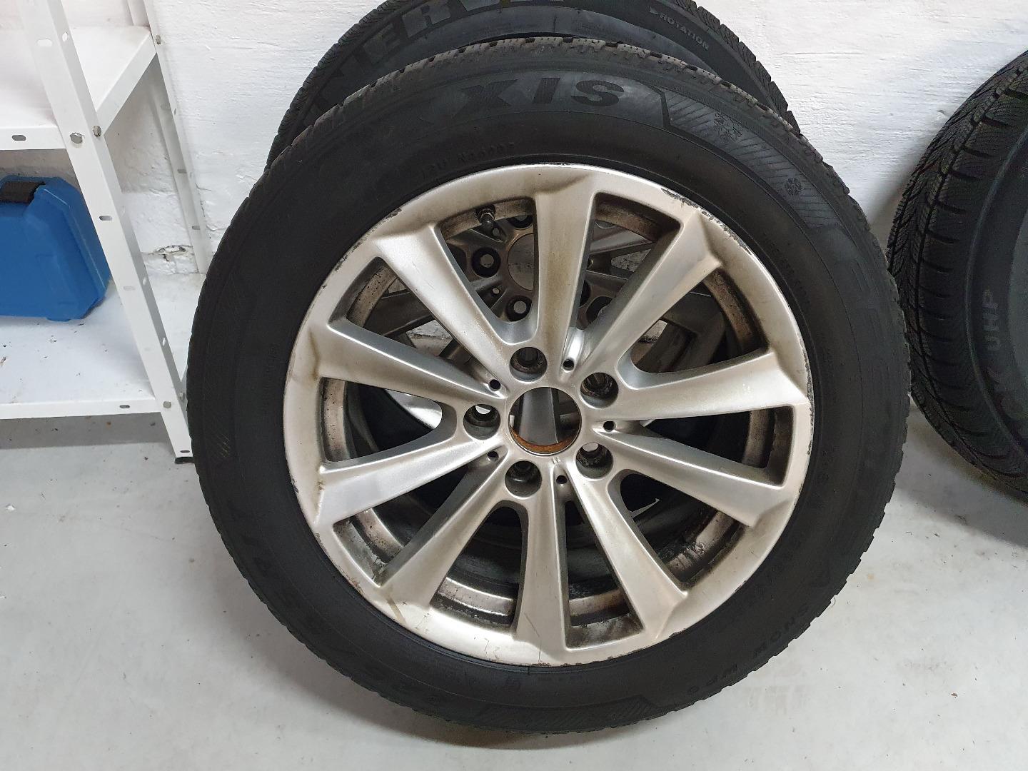 4 Orig BMW Velgen 5x120 17" met TPMS en nieuwe win