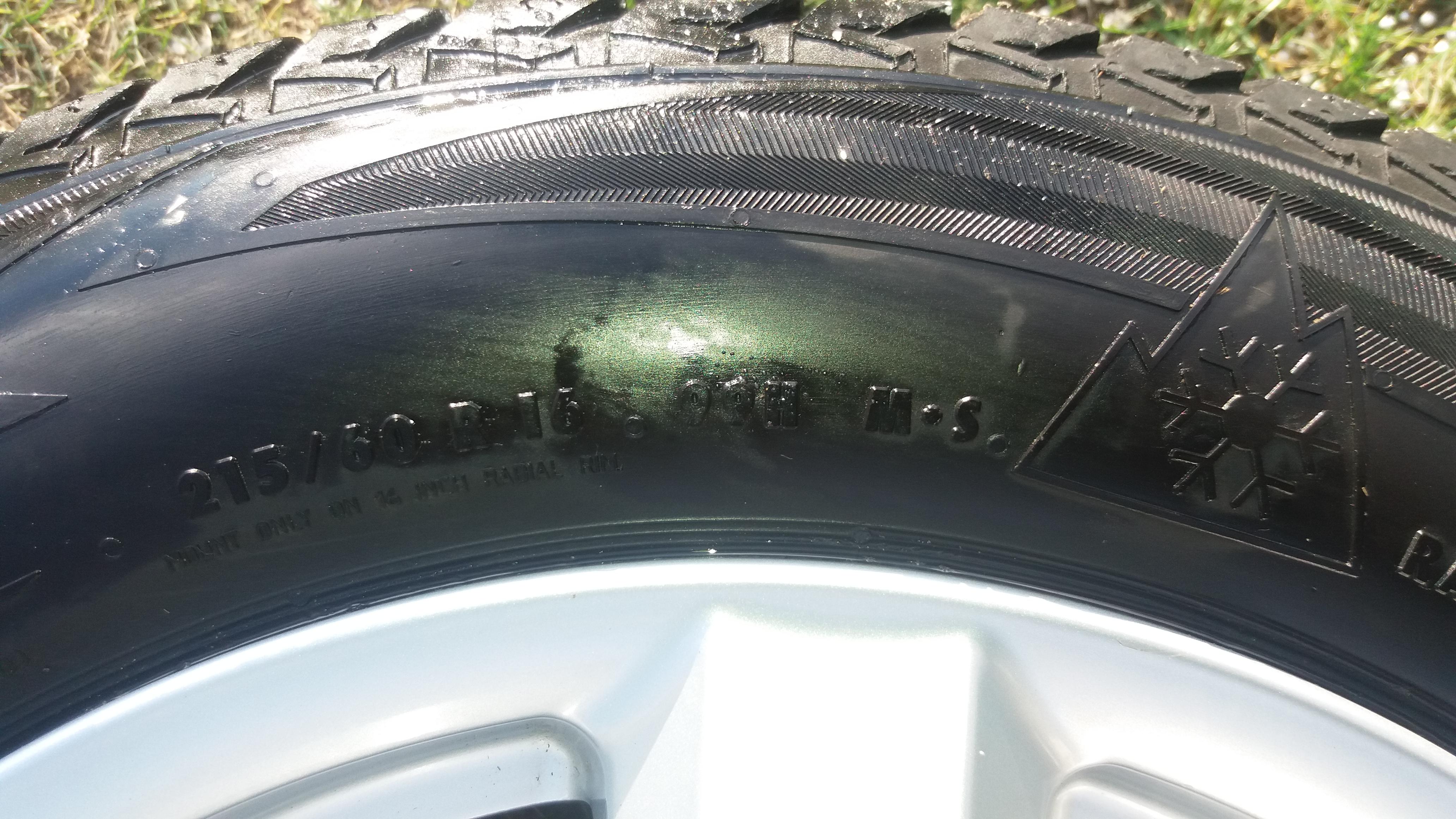 set winterbanden OP alu 5 spaak velg