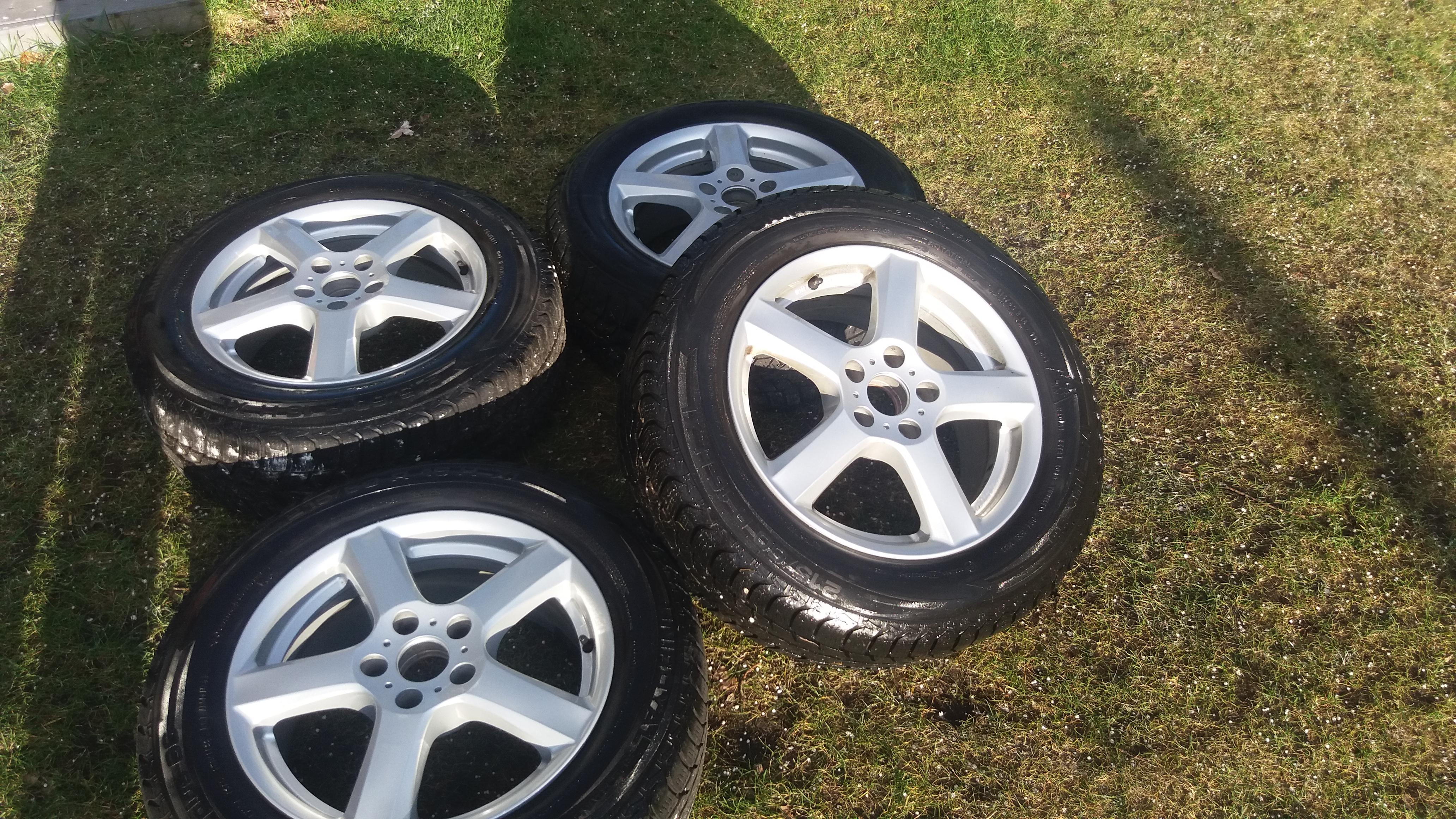 set winterbanden OP alu 5 spaak velg