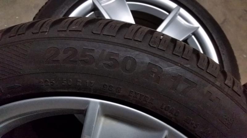 Set winterbanden voor Audi A4, A5, A6. 