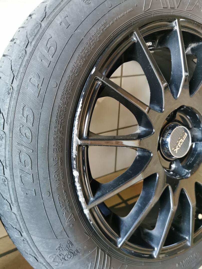 Set van 4 aluminium zwarte velgen