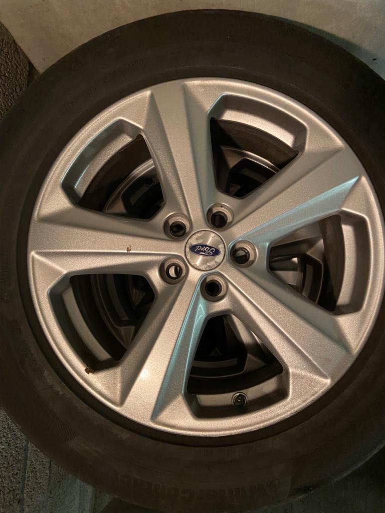 4 zilverkleurige velgen ford edge